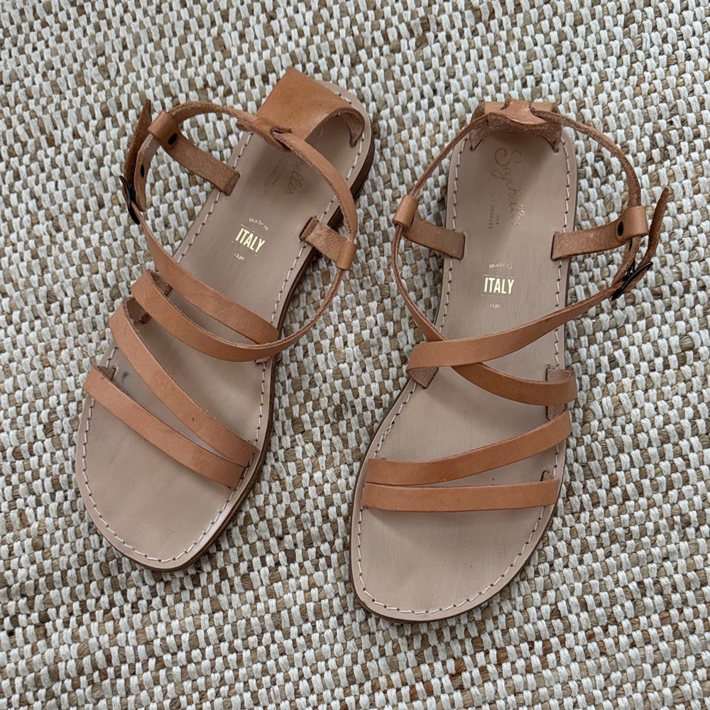 Seychelles Tan Strappy Sandals